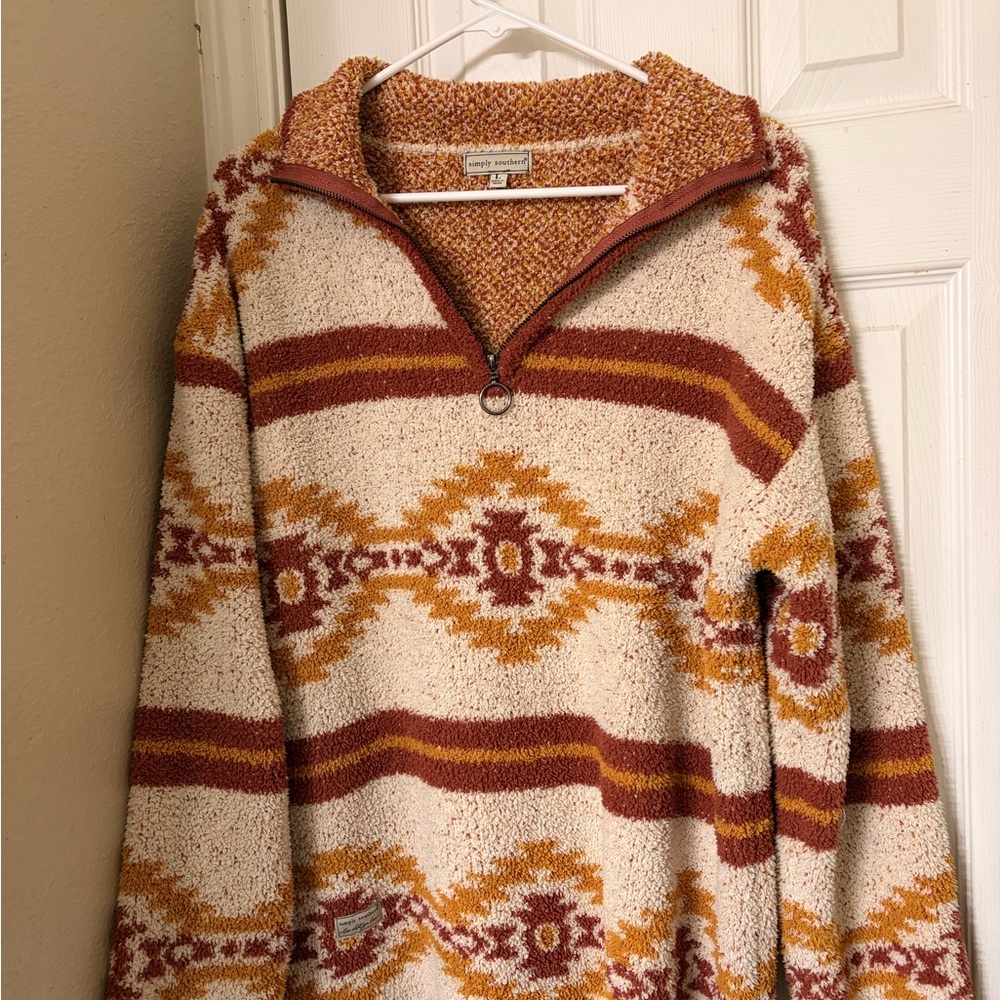 Cozy Multicolor Quarter-Zip Sweater